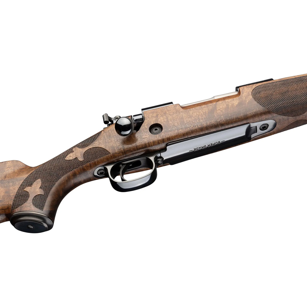 Winchester Model 70 Super Grade Claro Rifle 300 Win Mag 26 in. Polished Blued/AAA Walnut 3 rd. - Image 2