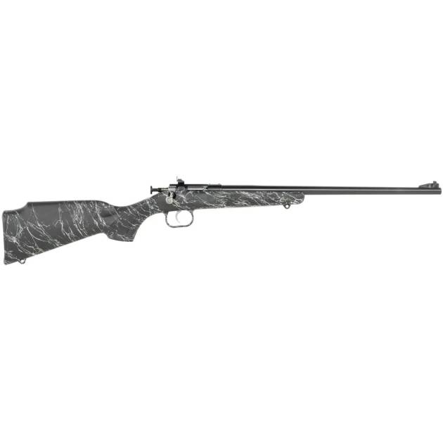 Keystone Crickett Rifle 22 LR 16.1 in. Blued/Black w/White Web