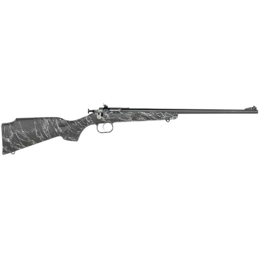 Keystone Crickett Rifle 22 LR 16.1 in. Blued/Black w/White Web