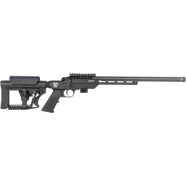 Keystone Carbon Precision Trainer Model 722 Rifle 22 lr 16.5in Alum BLK/Carbon Threaded Barrelw/Case