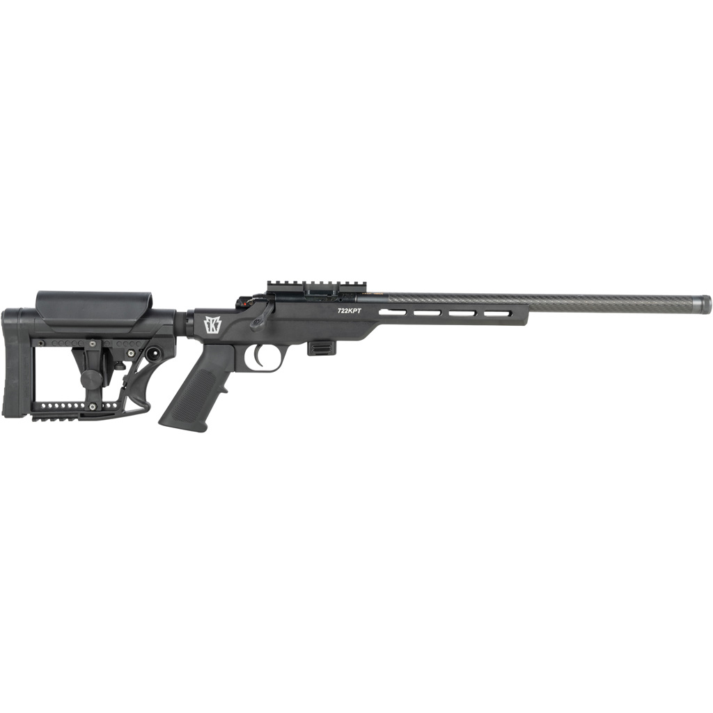 Keystone Carbon Precision Trainer Model 722 Rifle 22 lr 16.5in Alum BLK/Carbon Threaded Barrelw/Case