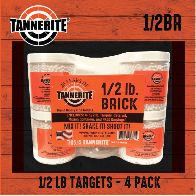 1/2 lb. Brick of Tannerite Exploding Targets, 4 pack