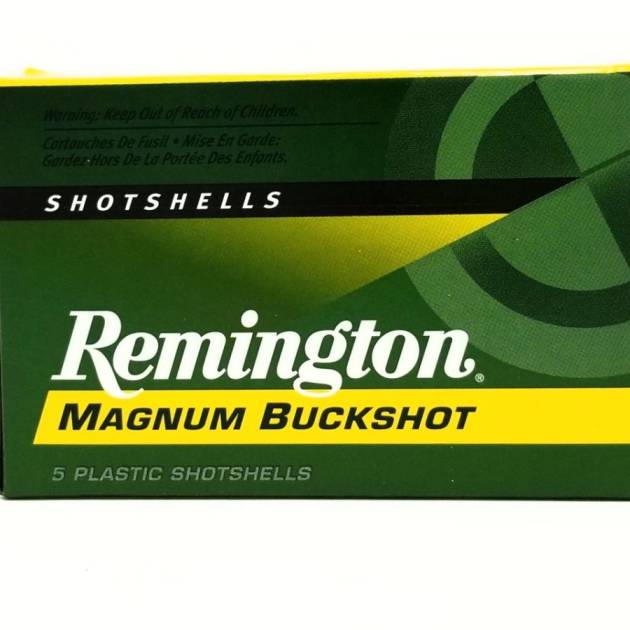 Remington 12 Gauge Ammunition Express Magnum 12HB4 3          4 Buck 41Pellets 1225fps 5 Rounds