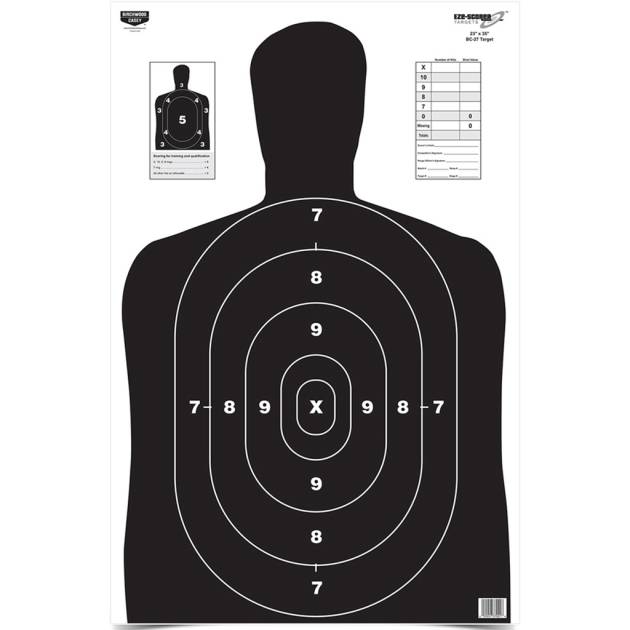 Birchwood Casey Eze-Scorer BC-27 Silhouette Target 23 x 35 in. 100 Pack