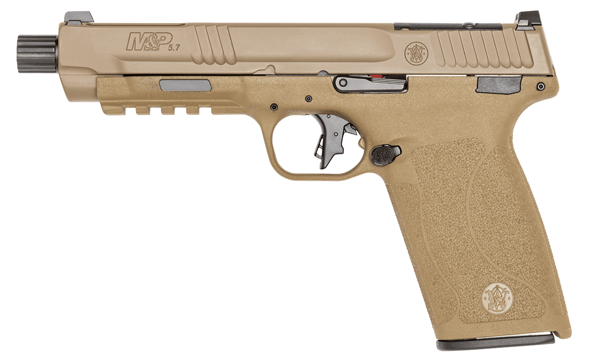 SMITH AND WESSON M&P5.7 OR 5.7X28 5" FDE TB