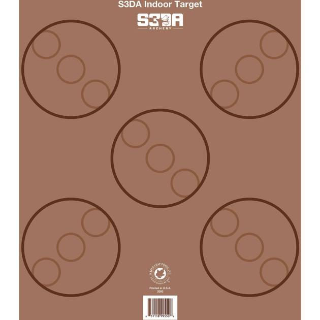 Maple Leaf S3DA 3D Target Face Brown ASA 25 pk.