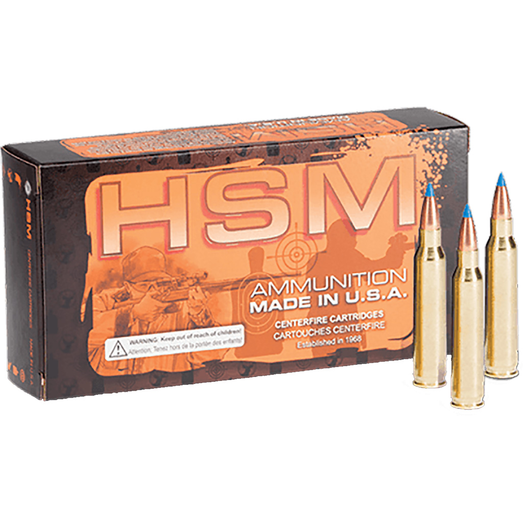 HSM Varmint Rifle Ammunition 243 WSSM V-Max 75 gr. 20 rd.