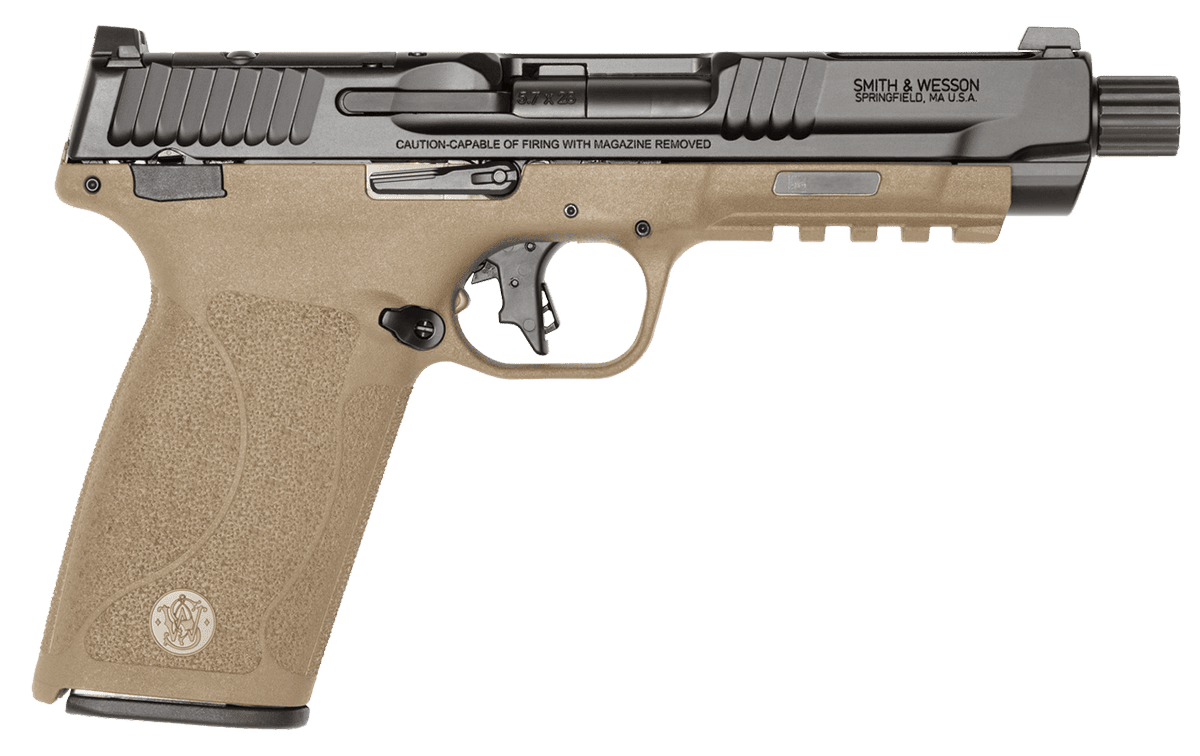 SMITH AND WESSON M&P5.7 OR 5.7X28 5" BK/FDE TB