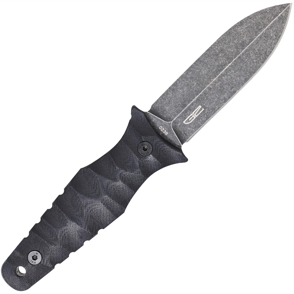 CobraTec Claymore Single Blade Dagger Fixed Blade Black Stonewash - Image 2