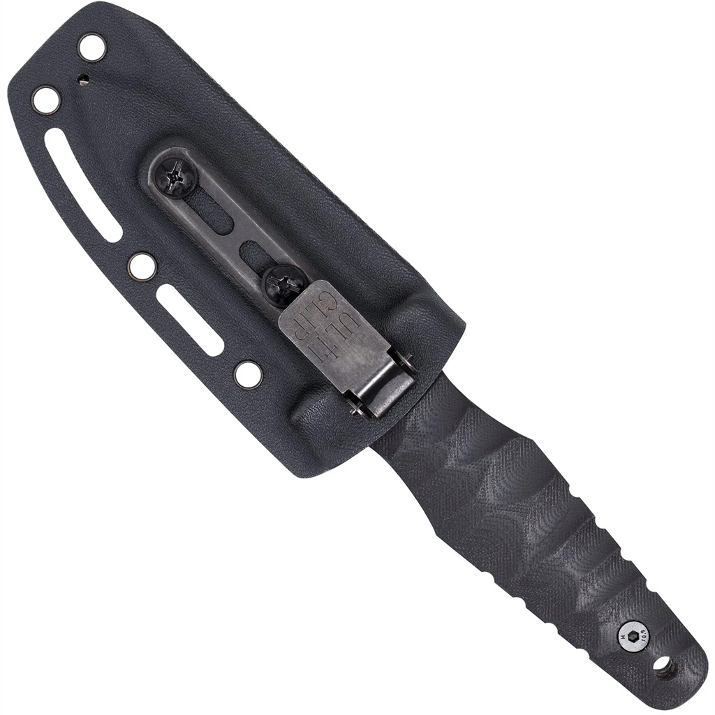 CobraTec Claymore Single Blade Dagger Fixed Blade Black Stonewash - Image 3