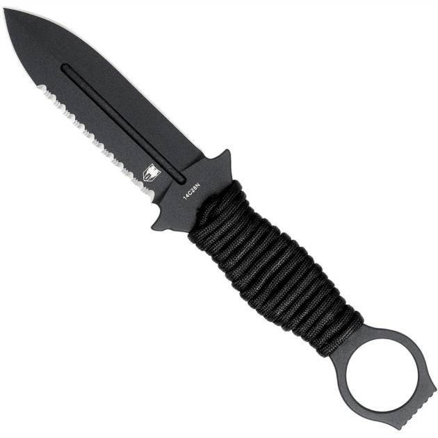 CobraTec Ringed Claymore Dagger Fixed Blade Black