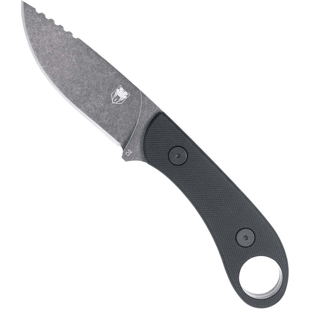 CobraTec D2 Skinner Knife Generation II Fixed Blade Black - Image 3