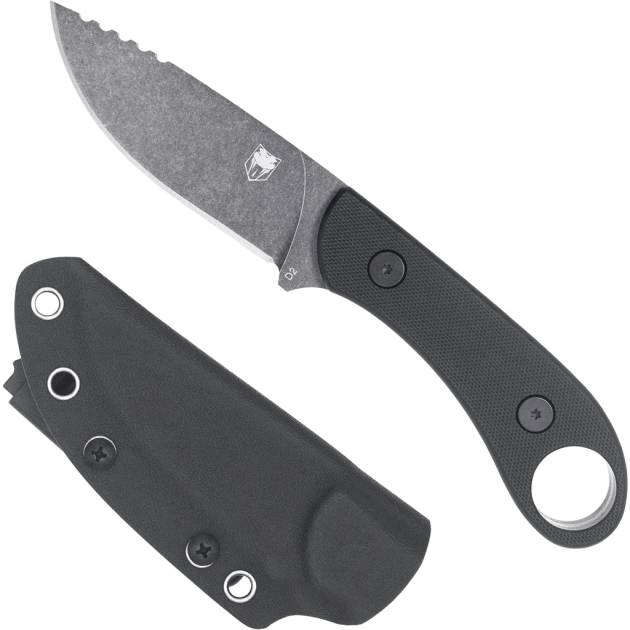 CobraTec D2 Skinner Knife Generation II Fixed Blade Black