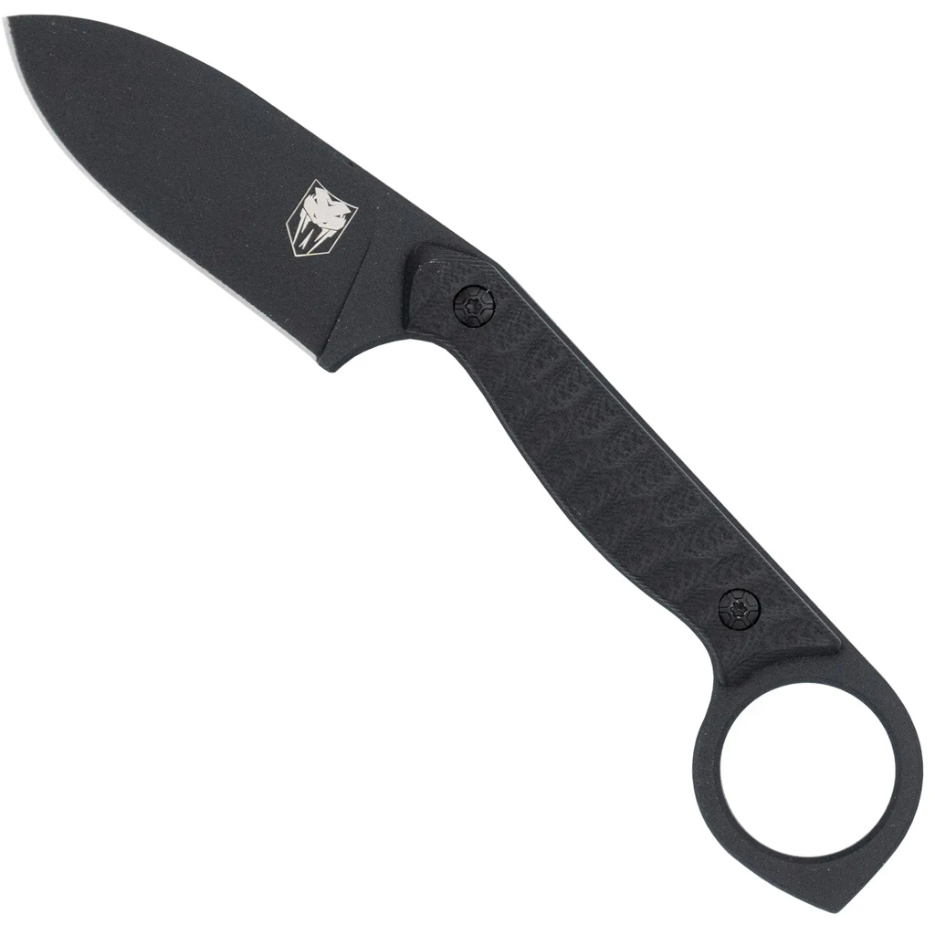 CobraTec Wolfteeth Knife Fixed Blade Black - Image 3
