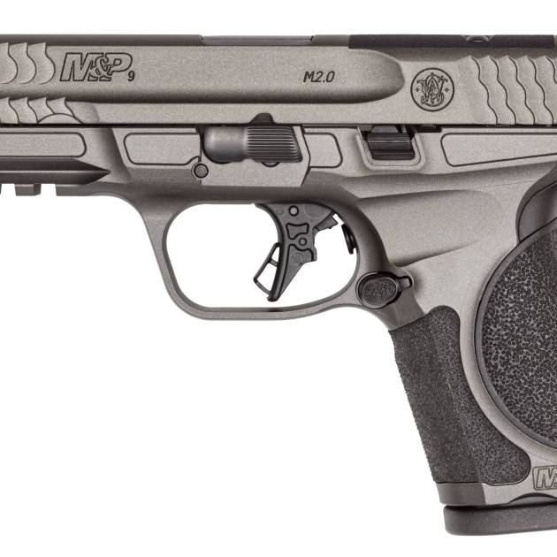 Smith & Wesson M&P9 M2.0 Metal Compact 9mm pistol with 4-inch barrel and gray finish