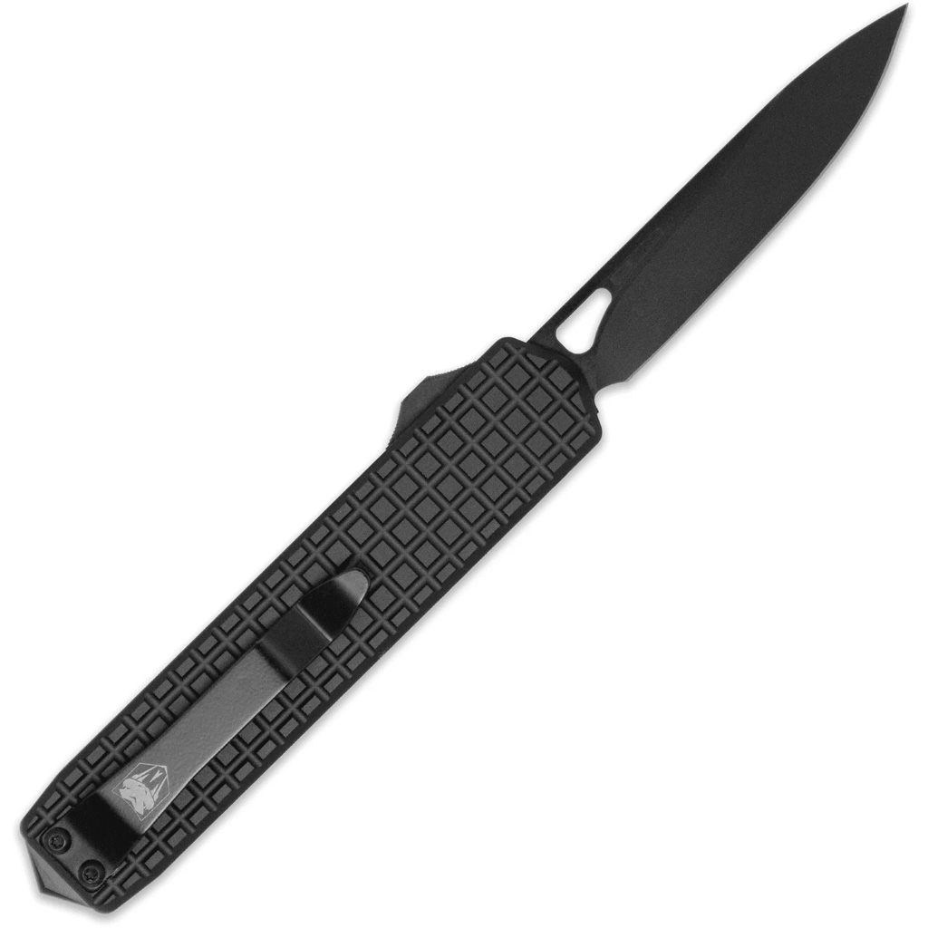 CobraTec Medium Black Mamba OTF Knife OTF Blade Black