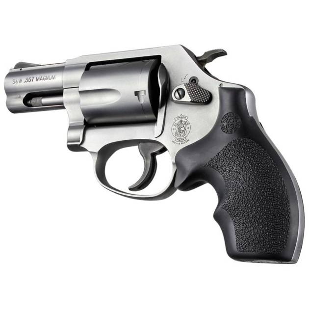 Hogue Overmolded Rubber Bantam Grip S&W J Frame Revolvers Black