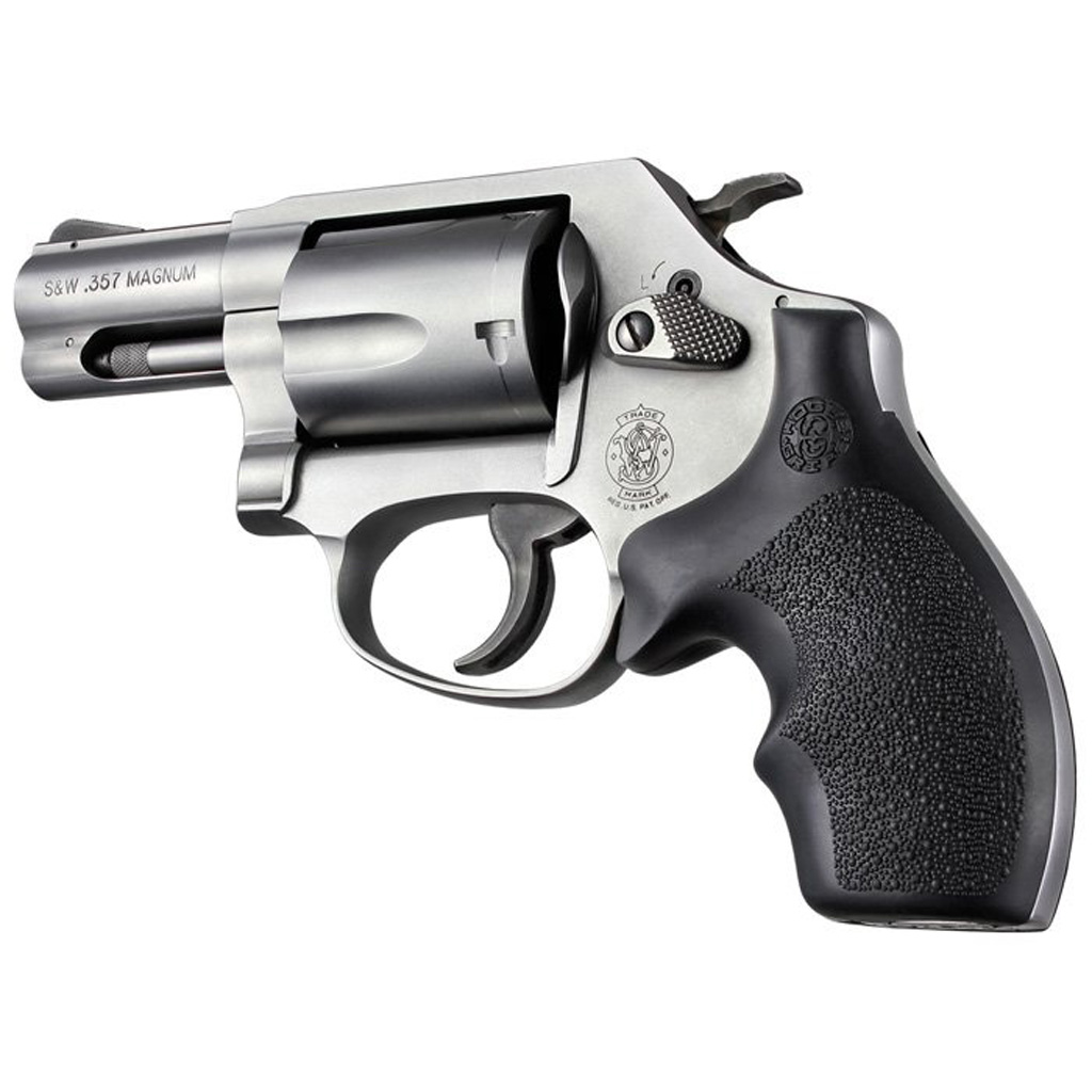 Hogue Overmolded Rubber Bantam Grip S&W J Frame Revolvers Black