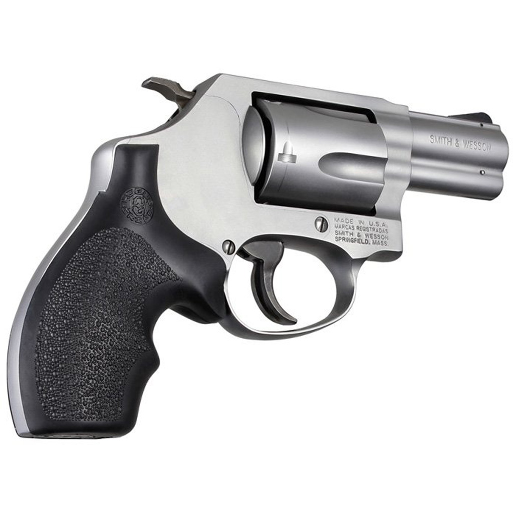 Hogue Overmolded Rubber Bantam Grip S&W J Frame Revolvers Black - Image 2
