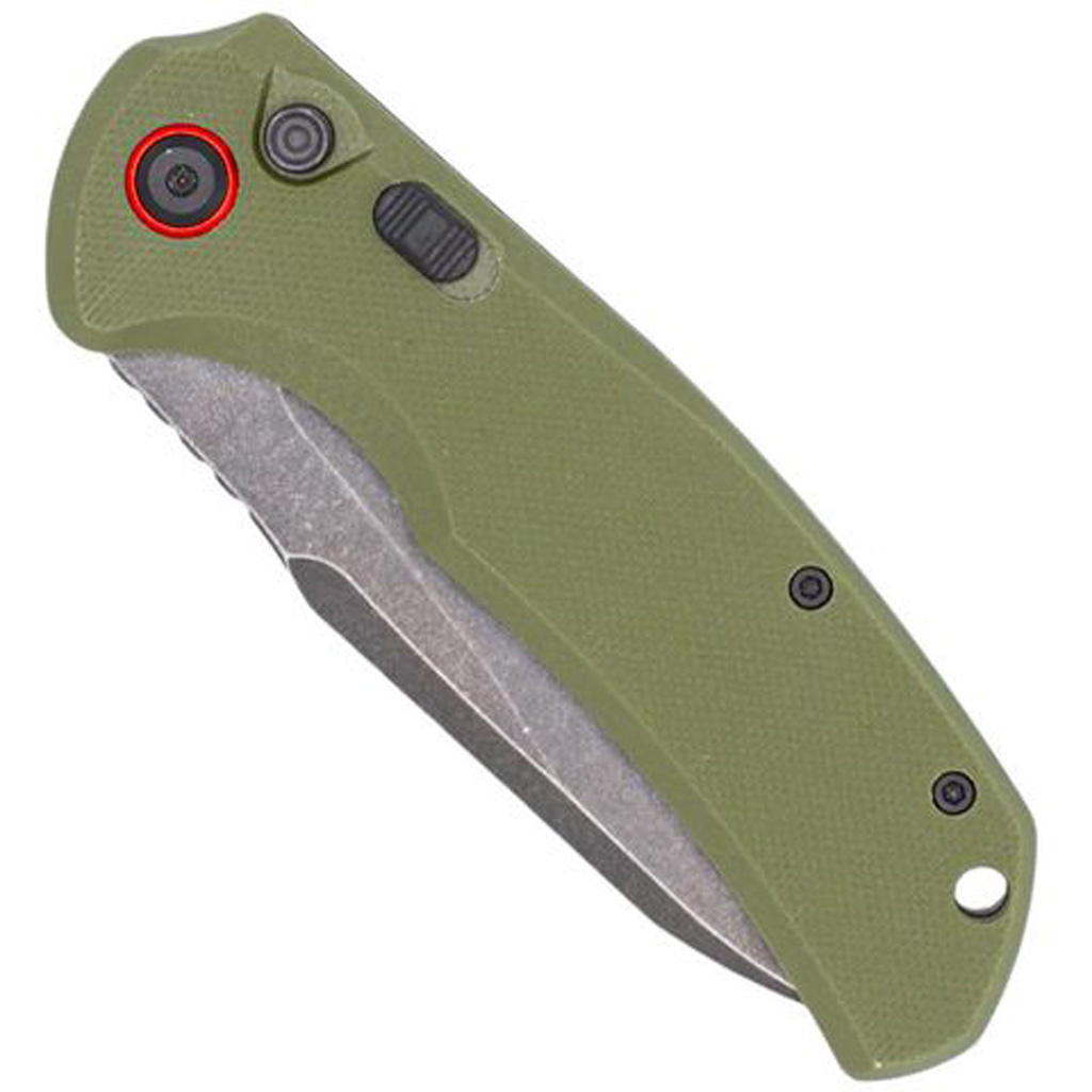CobraTec Vanguard Auto Folding Knife Auto Folding Blade OD Green - Image 3