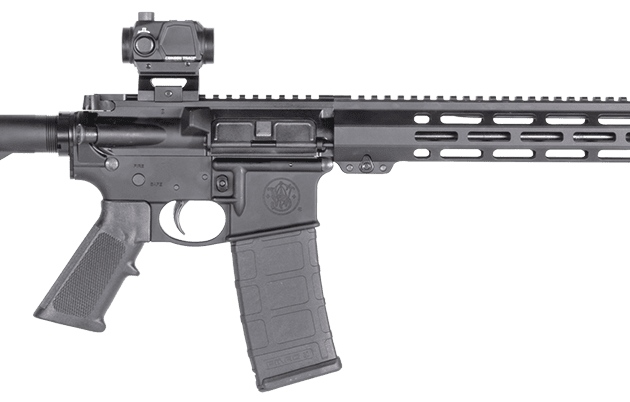 Smith & Wesson M&P15 Sport III 5.56 NATO rifle with 16-inch barrel and red dot