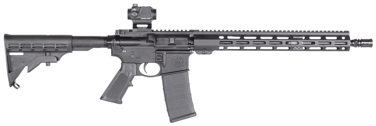Smith & Wesson M&P15 Sport III 5.56 NATO rifle with 16-inch barrel and red dot