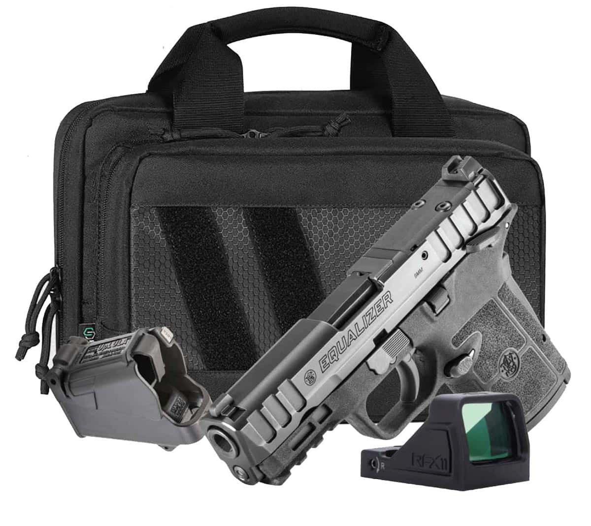 Smith & Wesson Equalizer 9mm micro-compact pistol with RFX11 green dot sight