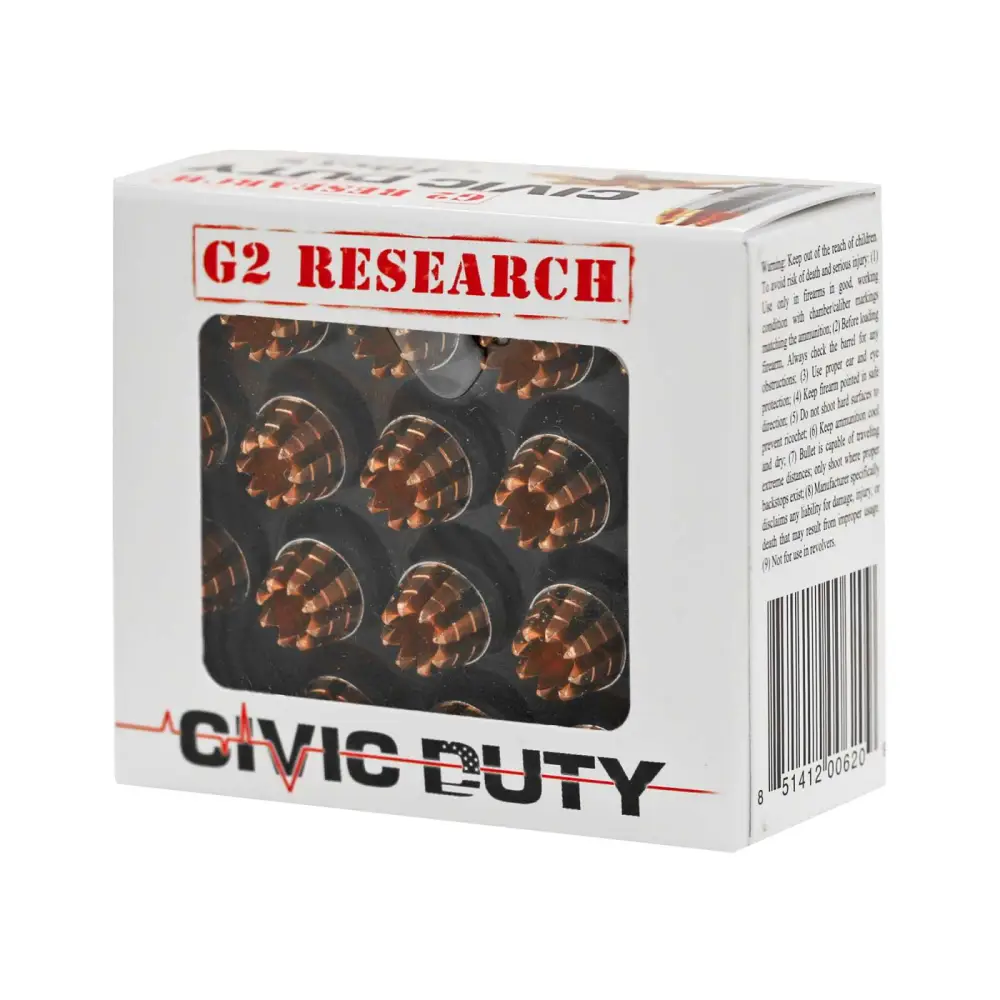 G2R CIVIC DUTY 40S&W 20RD BOX 25 BOXES PER CASE - Image 3