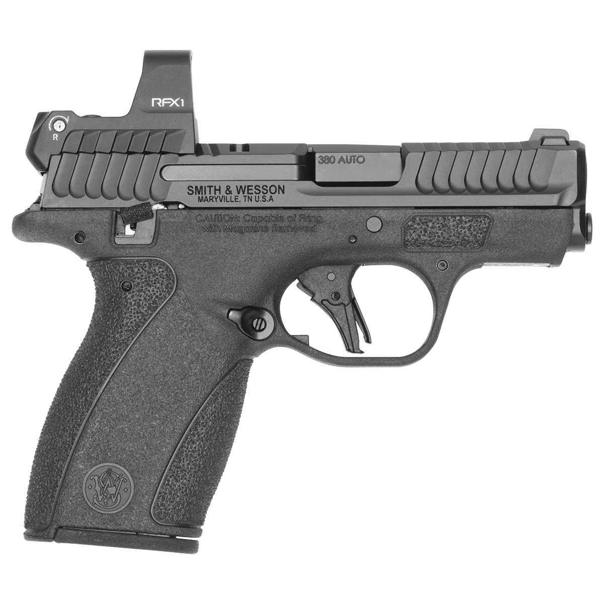 Smith & Wesson Bodyguard 2.0 .380 ACP pistol with Viridian RFX1 optic