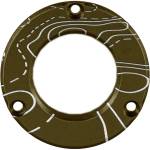 Axcel Driver Hubcap Tactical BH Green w/Engraving Topographical Map Pattern