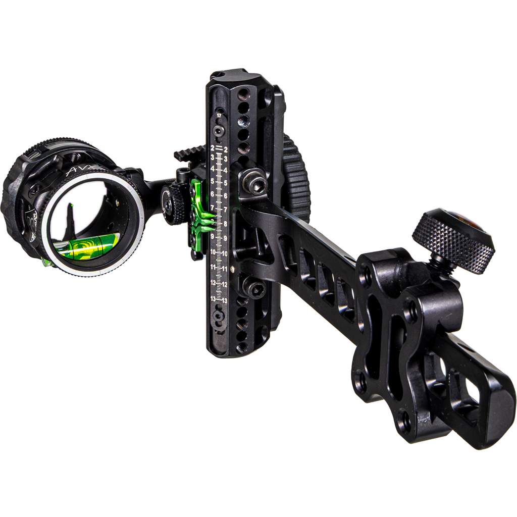 Axcel Driver Plus Slider Sight w/AVX-31 Scope Stealth BH .019 Green Fiber Single Pin RH - Image 2