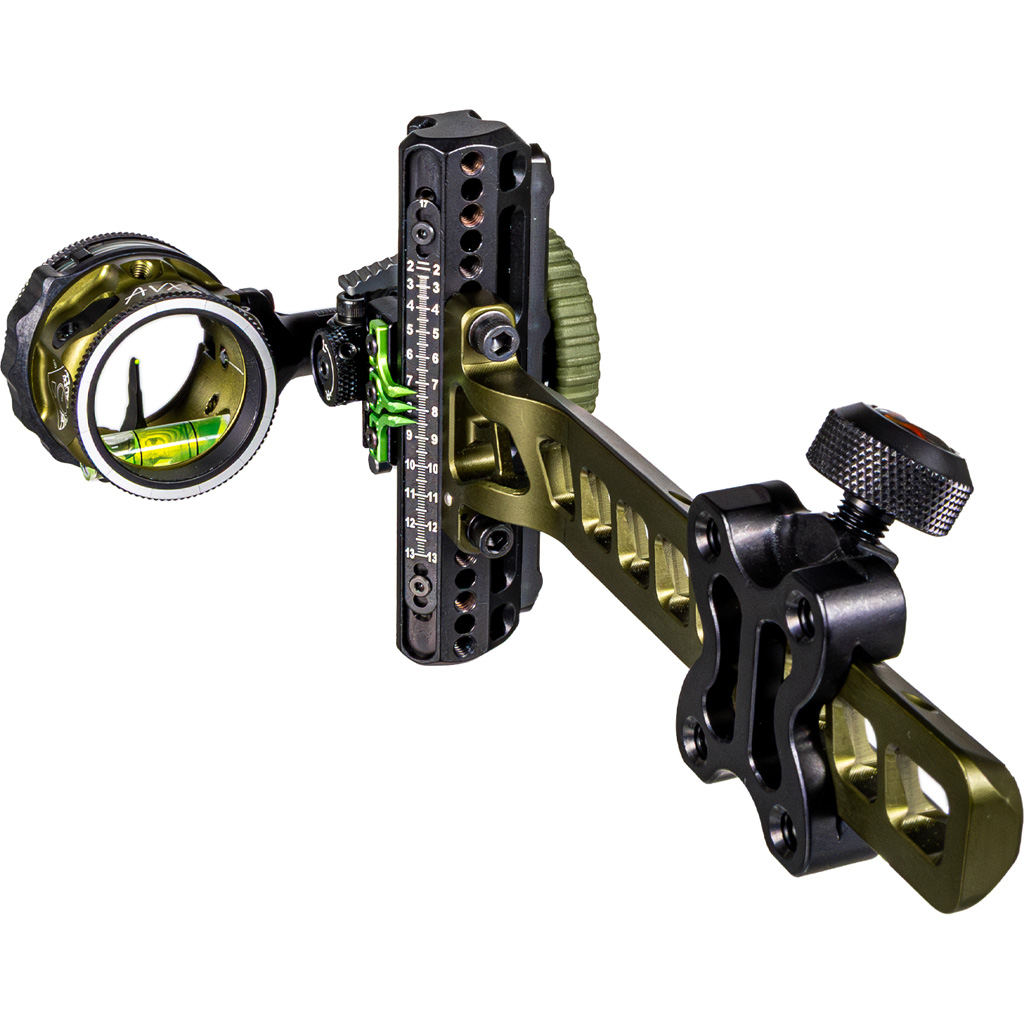 Axcel Driver Plus Slider Sight w/AVX-31 Scope Tactical BH .019 Green Fiber Single Pin RH - Image 2