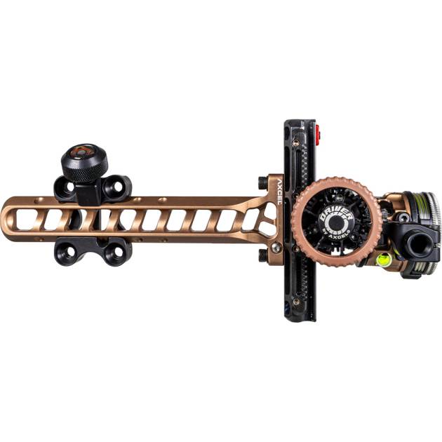 Axcel Driver Plus Slider Sight w/AVX-31 Scope Coyote Tan .019 Yellow Fiber Single Pin RH