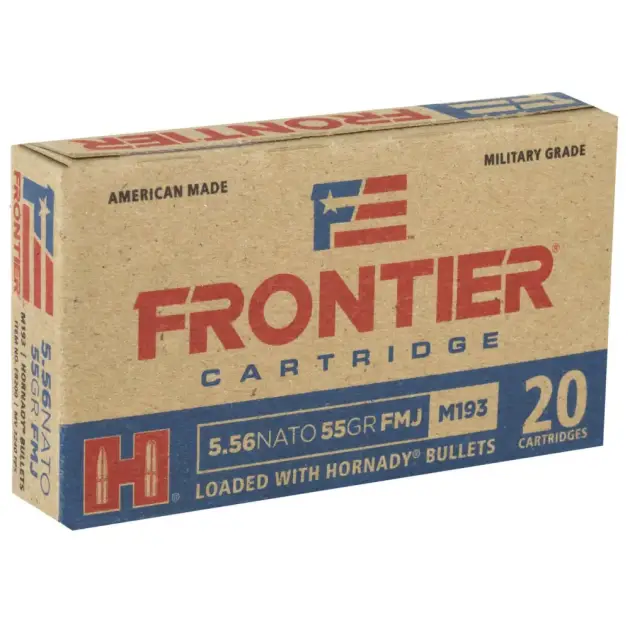 Hornady 5.56x45mm NATO | FMJ | 55 Gr | 20 Rds | FR200