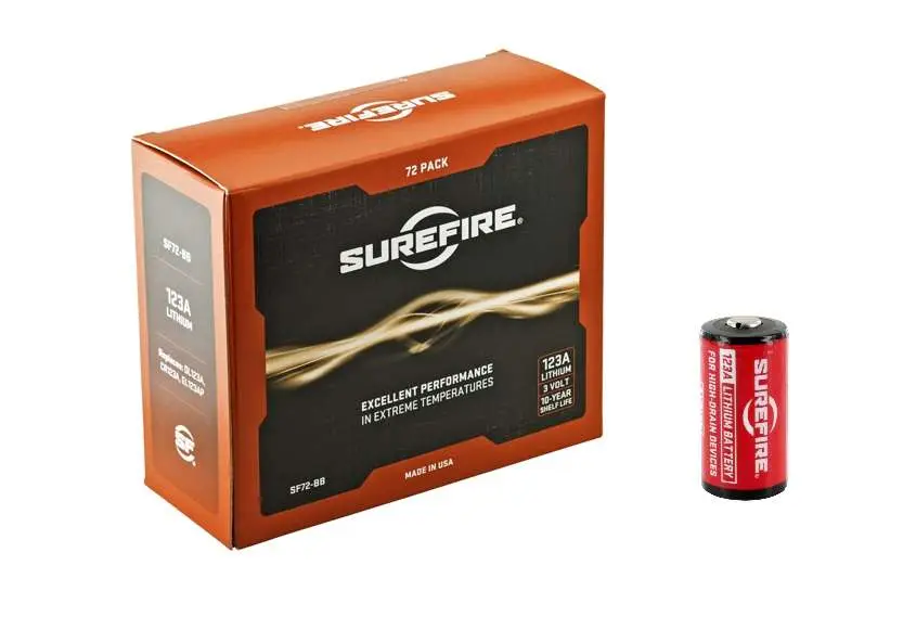 SUREFIRE SF123A 6 BOXES OF 12 CELLS