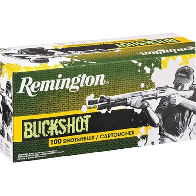 Remington Express Buffered Buckshot Loads 12 ga. 2.75 in. 9 Pellet 00 Buck Shot 100 rd.