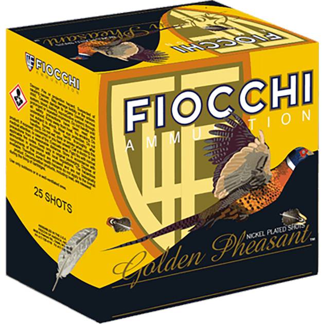 Fiocchi Golden Pheasant 12 GA | 3" 1-3/4 oz #6 Shot | 25 Rounds | 762344703671 | 123GP6