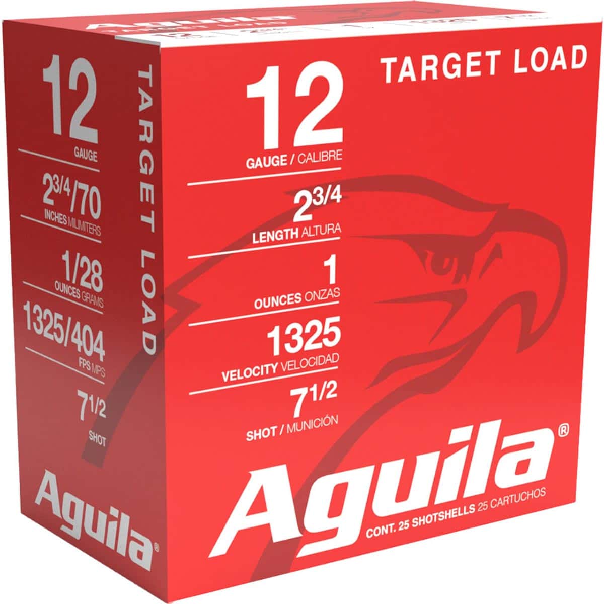 Aguila 12 GA Sporting Clays 2.75" High Velocity | #7.5 | 1 OZ | 1325 FPS