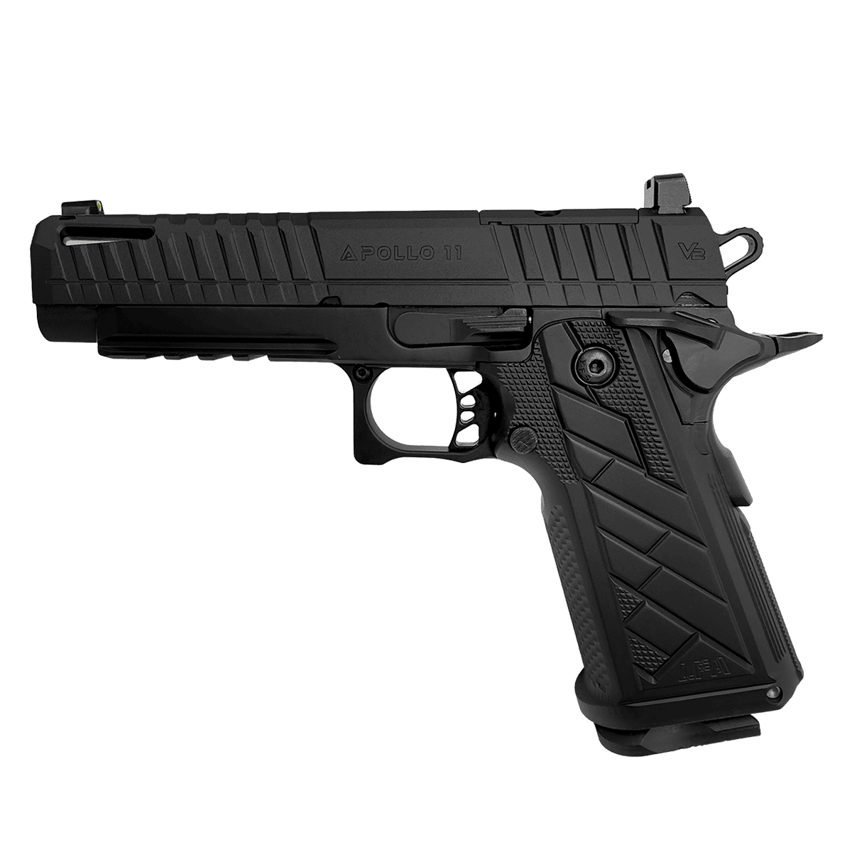 Century Arms LFA HG8640-N Apollo 11 V2 Full Size 4.9" Barrel Semi-Auto 9mm Pistol Aluminum Grip Black