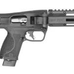 Smith & Wesson M&P FPC .22 LR folding rifle with black finish and M-LOK handguard