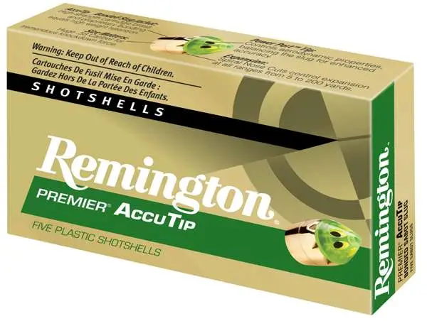 REMINGTON PREMIER AccuTip 20 GA SABOT SLUG 3" 260GR  5 RD/BX 20 BX/CS