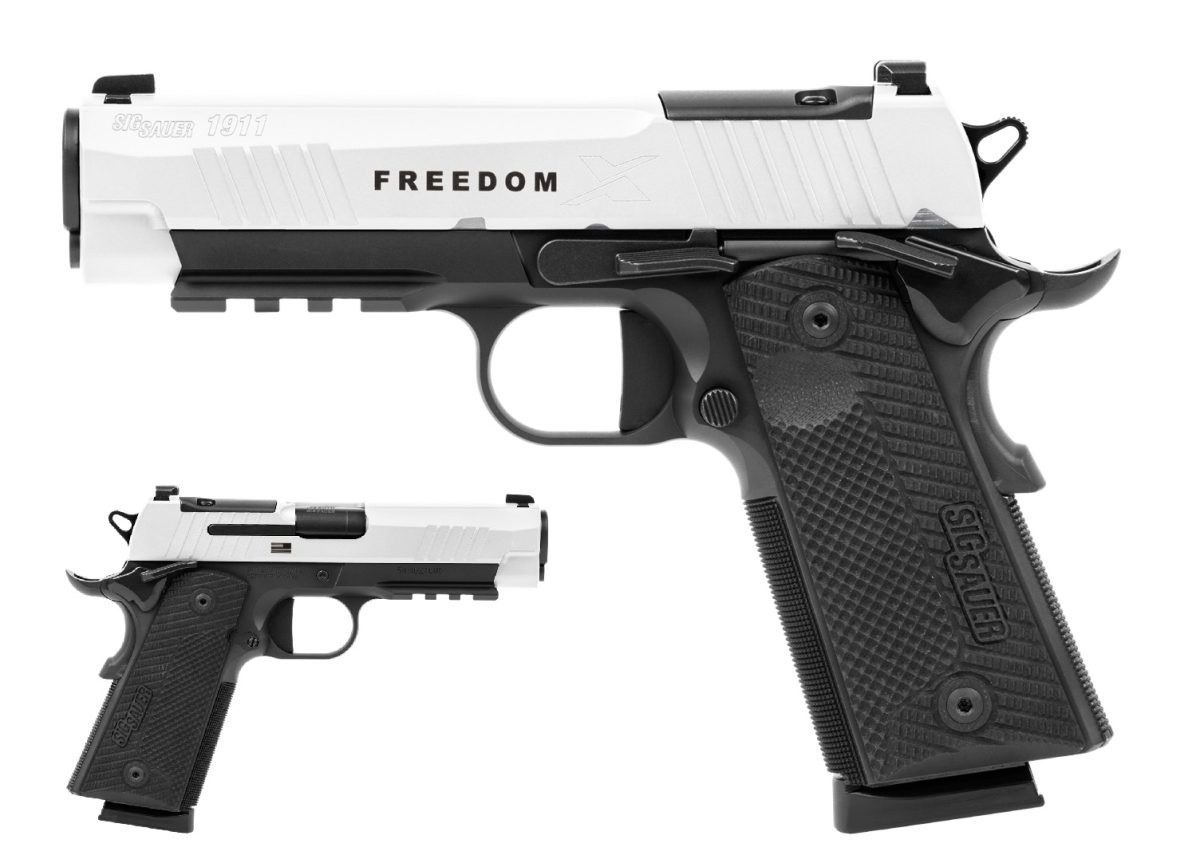 Sig Sauer 1911 X Carry Freedom Series .45 ACP two-tone pistol with G10 grips