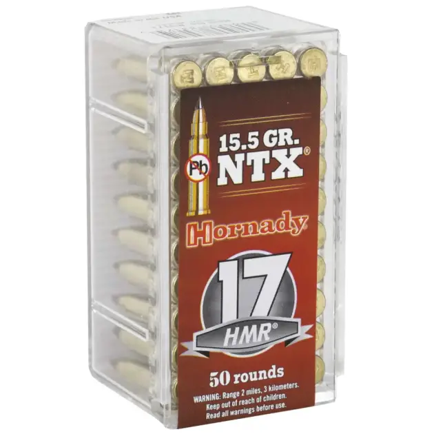 HORNADY VARMINT EXPRESS 17HMR 15.5 GR NTX 50RD BX 2000RD CASE