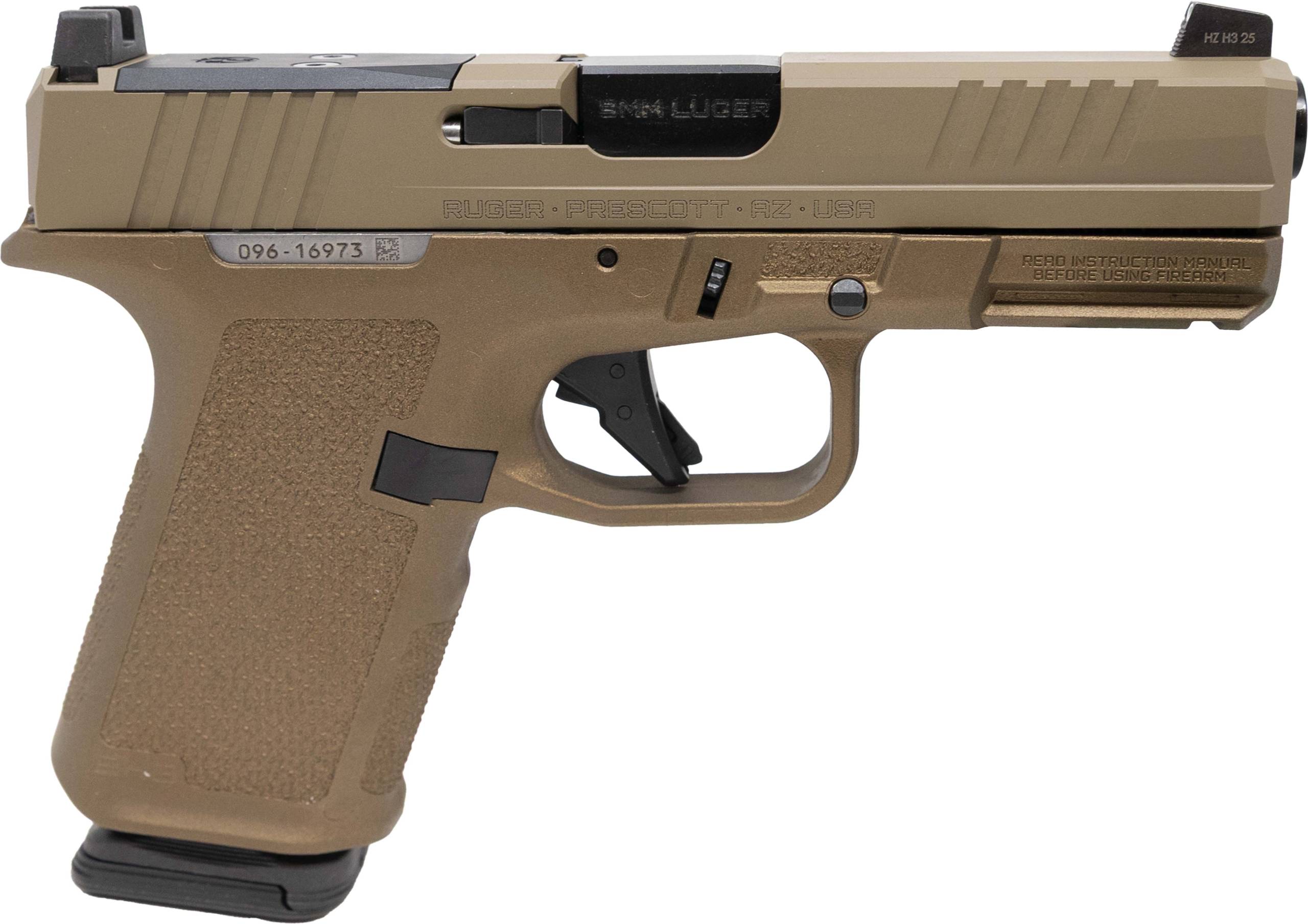 Ruger RXM 9mm 15-round FDE pistol