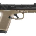 Ruger RXM 9mm FDE optic-ready pistol with threaded barrel