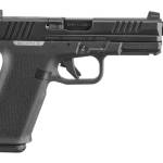 Ruger RXM 9mm black pistol with 4.5-inch threaded barrel and optic-ready slide