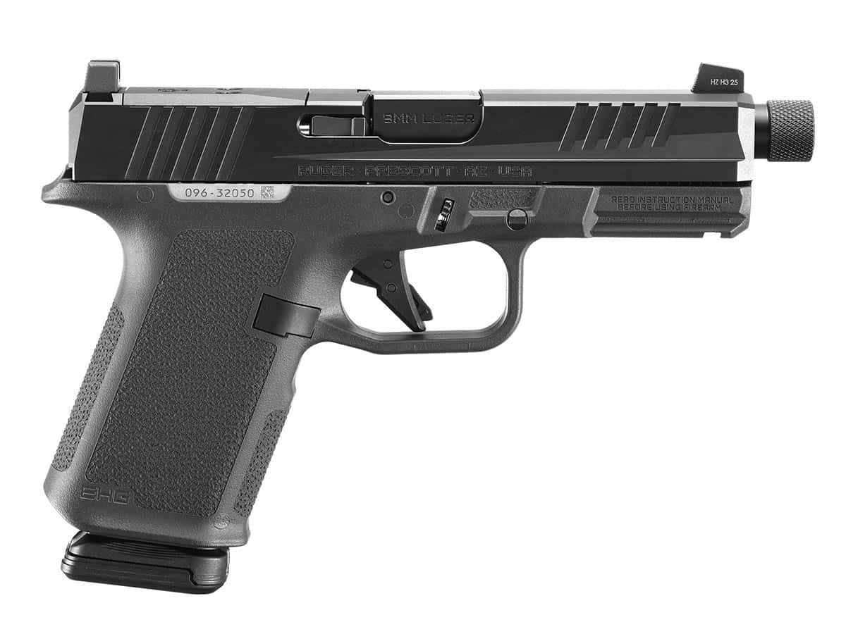 Ruger RXM 9mm black optic-ready pistol with threaded barrel