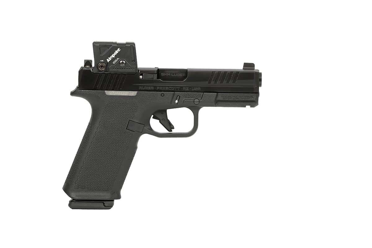 Ruger RXM 9mm pistol with 4-inch barrel and black/black finish