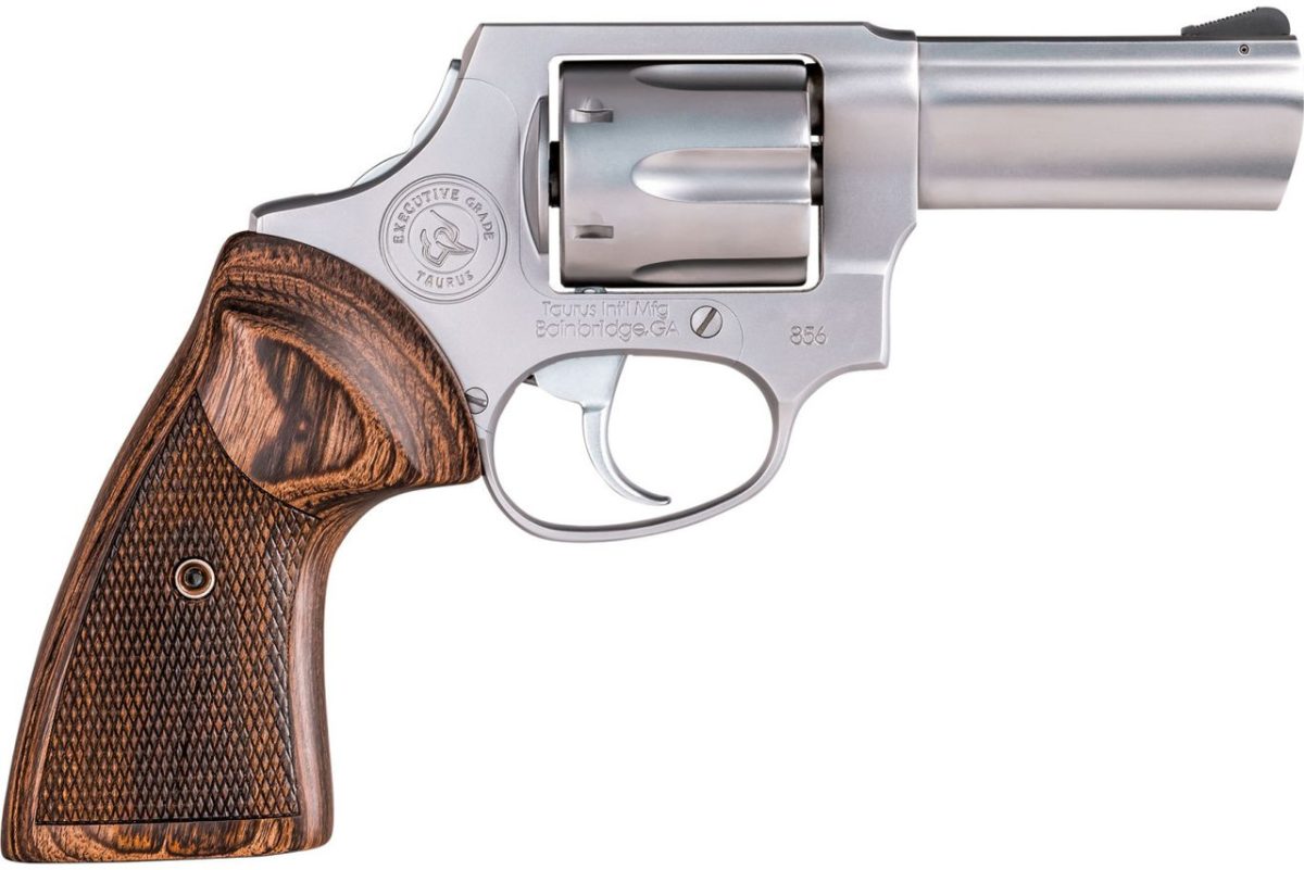 Taurus 856 2-856EX39CH Executive Grade 3" .38 Special +P 6 Rounds Stainless/Wood DAO
