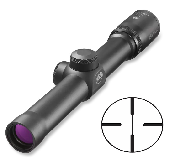 BURRIS OPTICS SCOUT 2.75X20MM HEAVY PLEX